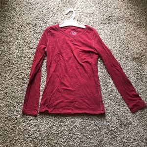 Red long sleeve t shirt